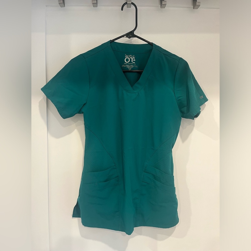 XS Barco One Hunter Green Scrub Top